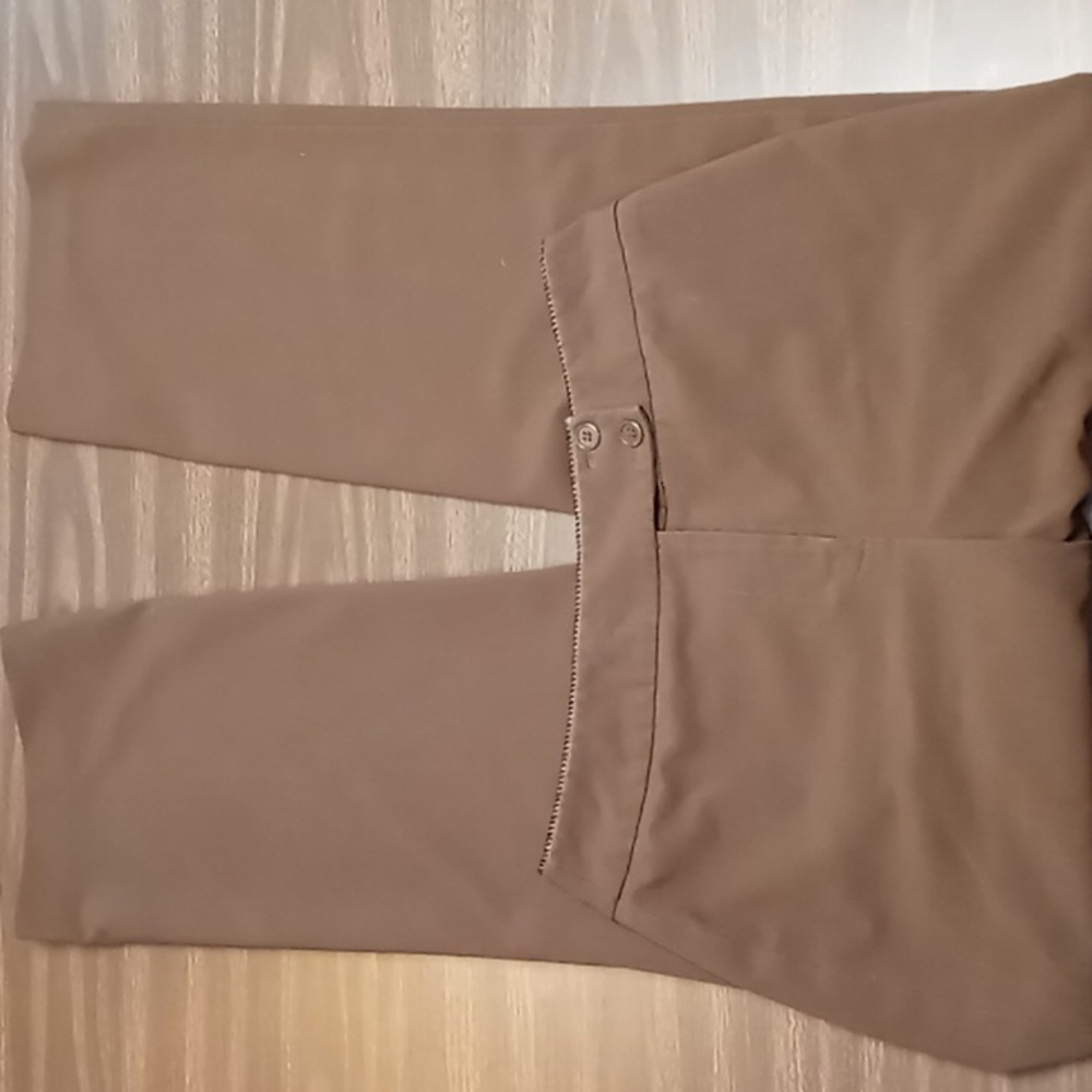 Josephine Chaus Chocolate Brown 2 Front Button Dress Pants Size 8